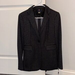 Black Pinstripe Blazer